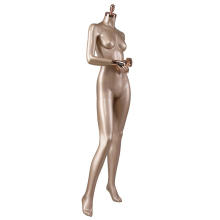 Chrome hand abstract luxury fashion design glossy curvy lifelike women female headless mannequin